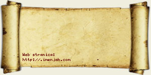 Isidora Aničić vizit kartica